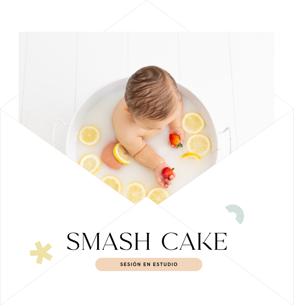 Smash cake + Milk Bath